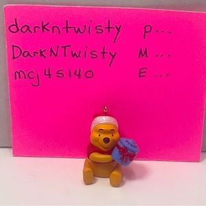 Vintage Disney Winnie the Pooh miniature Hallmark Keepsake Ornament